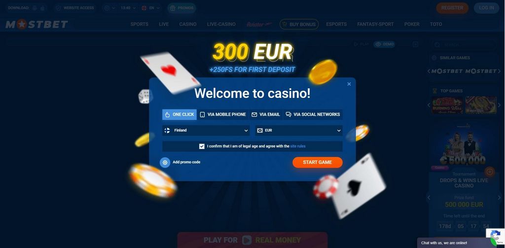 Сайт казино Mostbet — рабочее зеркало и официальный вход в Mostbet